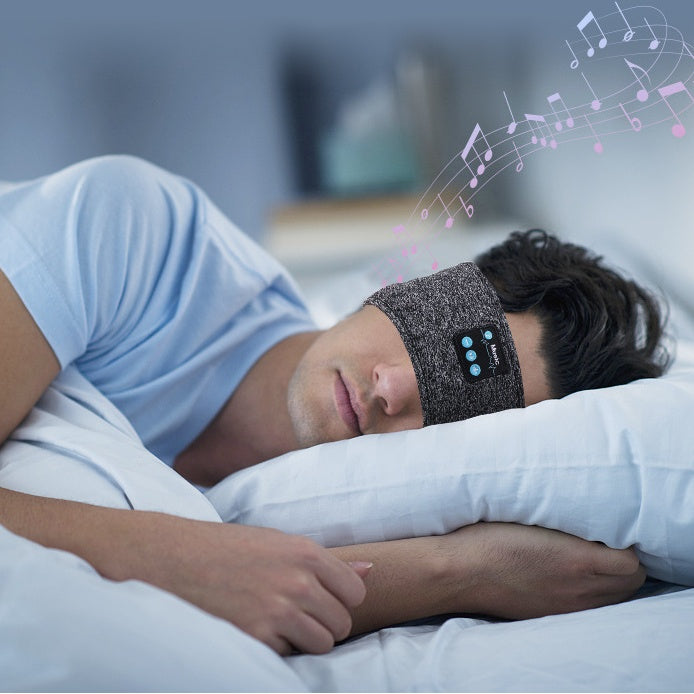 Bluetooth sleep headphones for side sleepers with soft, breathable fabric design